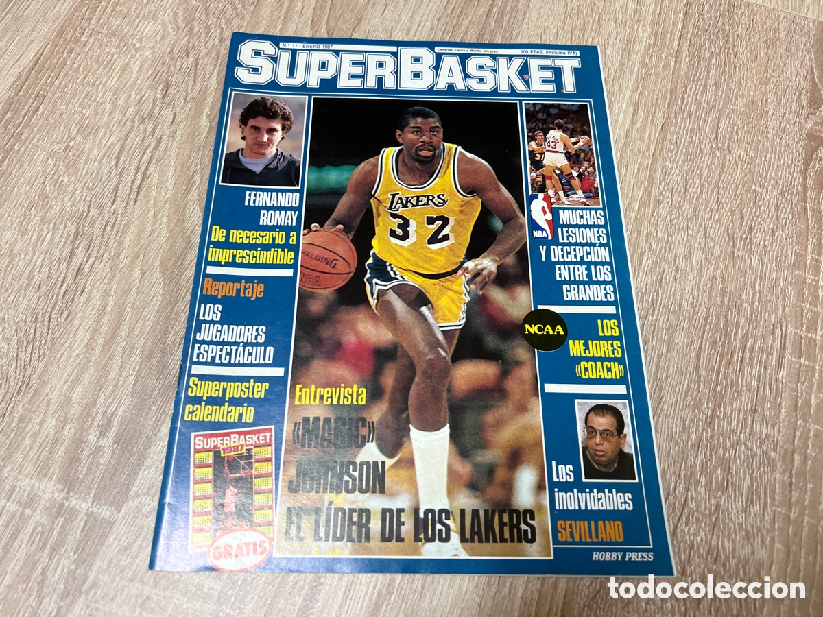 Sports collectibles: 1987 REVISTA SUPERBASKET N&ordm; 11 MAGIC JOHNSON SIN P&Oacute;STER
