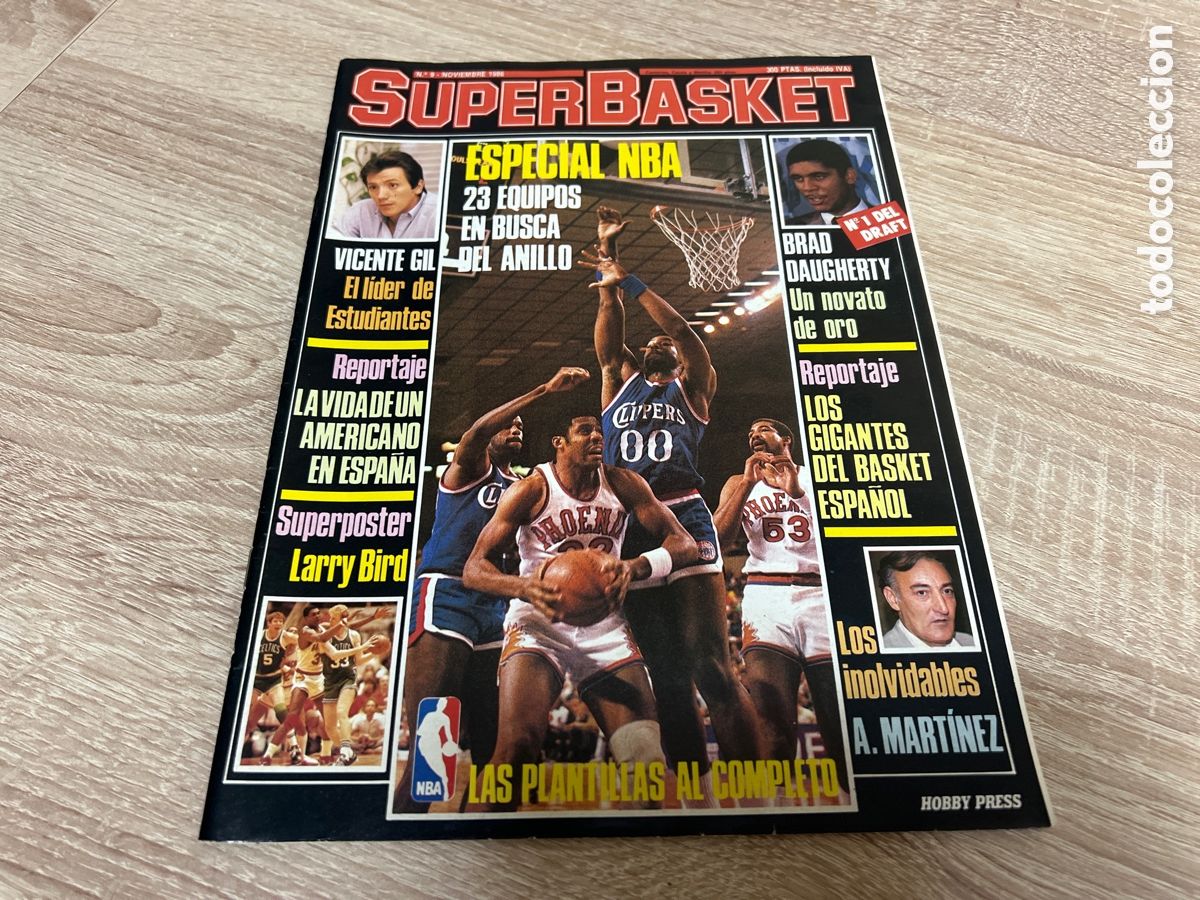 Sports collectibles: 1986 REVISTA SUPERBASKET N&ordm; 9 LARRY BIRD SIN P&Oacute;STER