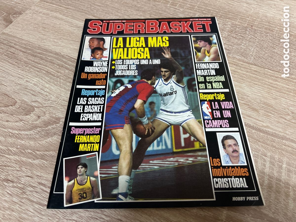 Sammelleidenschaft Sport: 1986 REVISTA SUPERBASKET N&ordm; 7 FERNANDO MARTIN SIN P&Oacute;STER