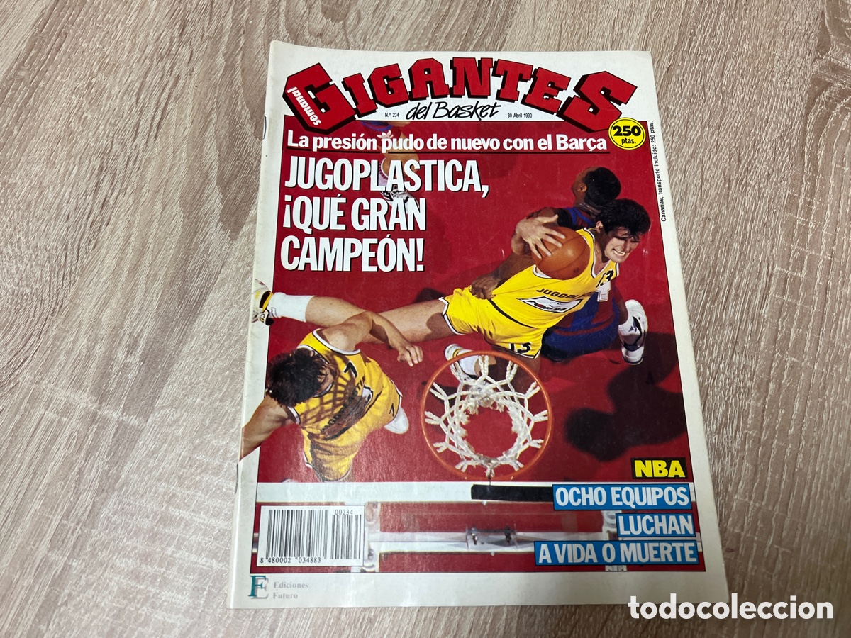 Colecionismo desportivo: 1990 REVISTA GIGANTES BASKET N&ordm; 234 JUGOPLASTICA CAMPEON