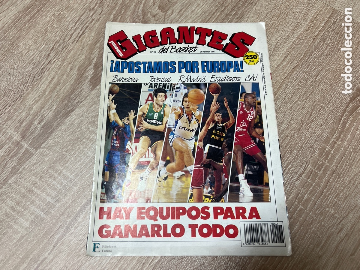 Collectionnisme sportif: 1990 GIGANTES DEL BASKET # 268 APOSTAMOS POR EUROPA P&Oacute;STER GEORGE SINGLETON