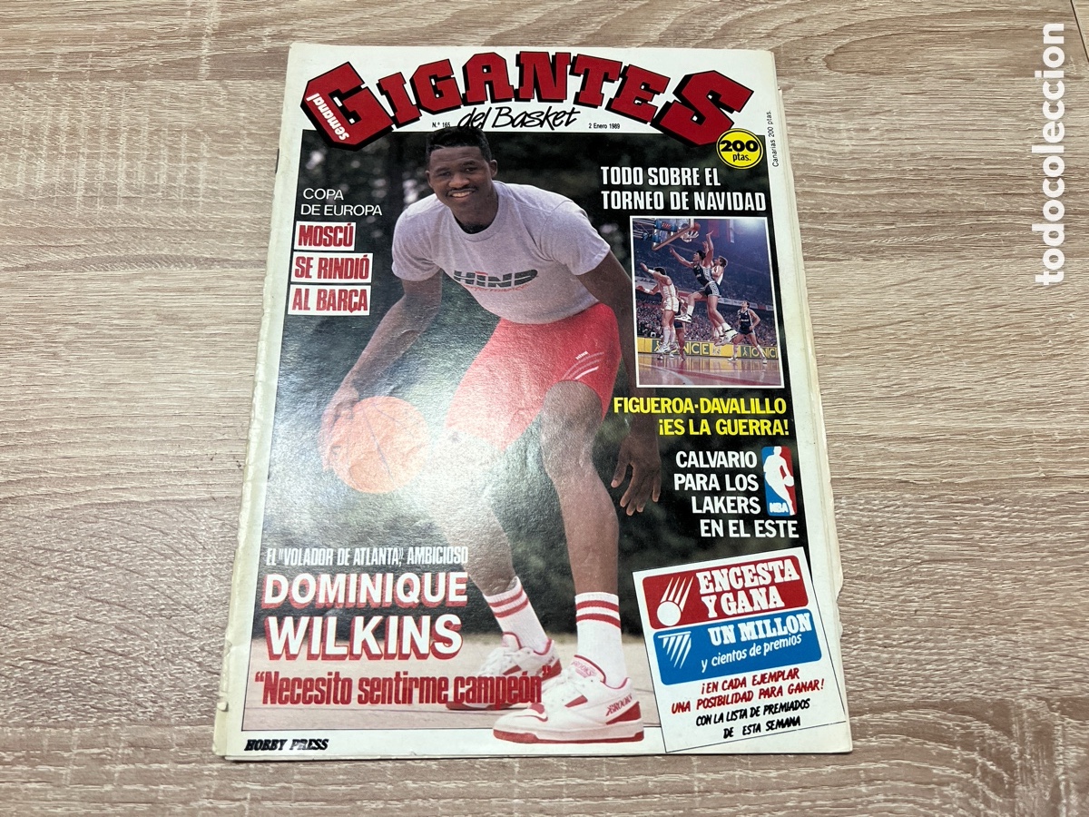 Collectionnisme sportif: 1989 GIGANTES DEL BASKET # 165 DOMINIQUE WILKINS