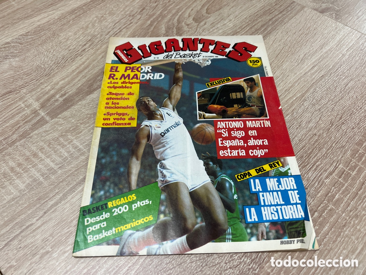 Coleccionismo deportivo: 1986 GIGANTES DEL BASKET # 60 ANTONIO MART&Iacute;N