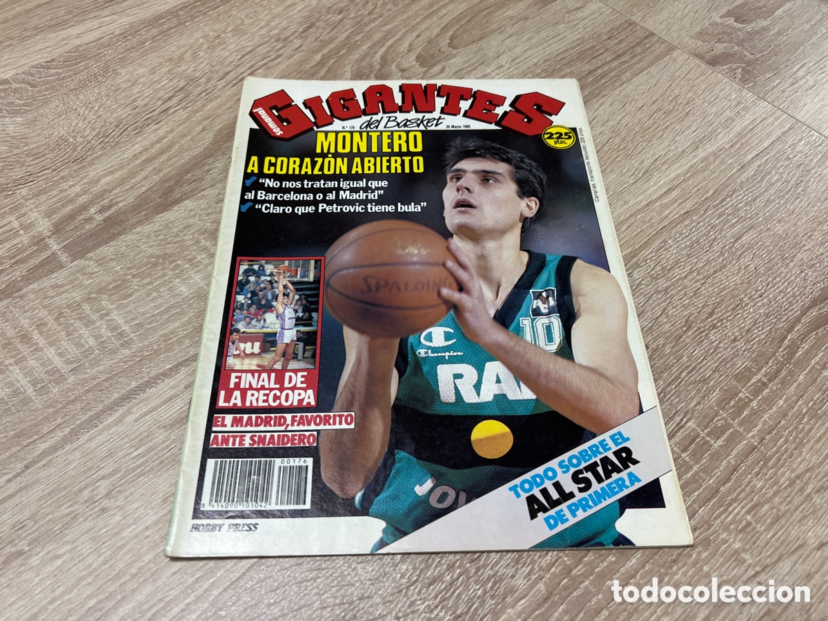 Coleccionismo deportivo: 1989 GIGANTES DEL BASKET # 176 JOSE ANT&Oacute;NIO MONTERO