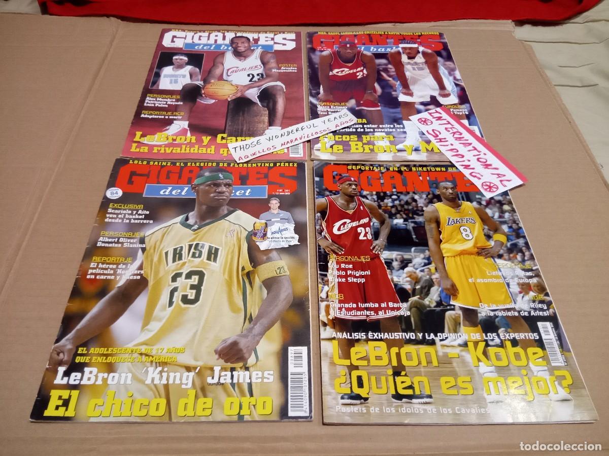 Coleccionismo deportivo: REVISTA MAGAZINE GIGANTES DEL BASKET #897 #938 #954 #1051 KOBE LEBRON MELO '03 '04 '05 YES INT SHIP