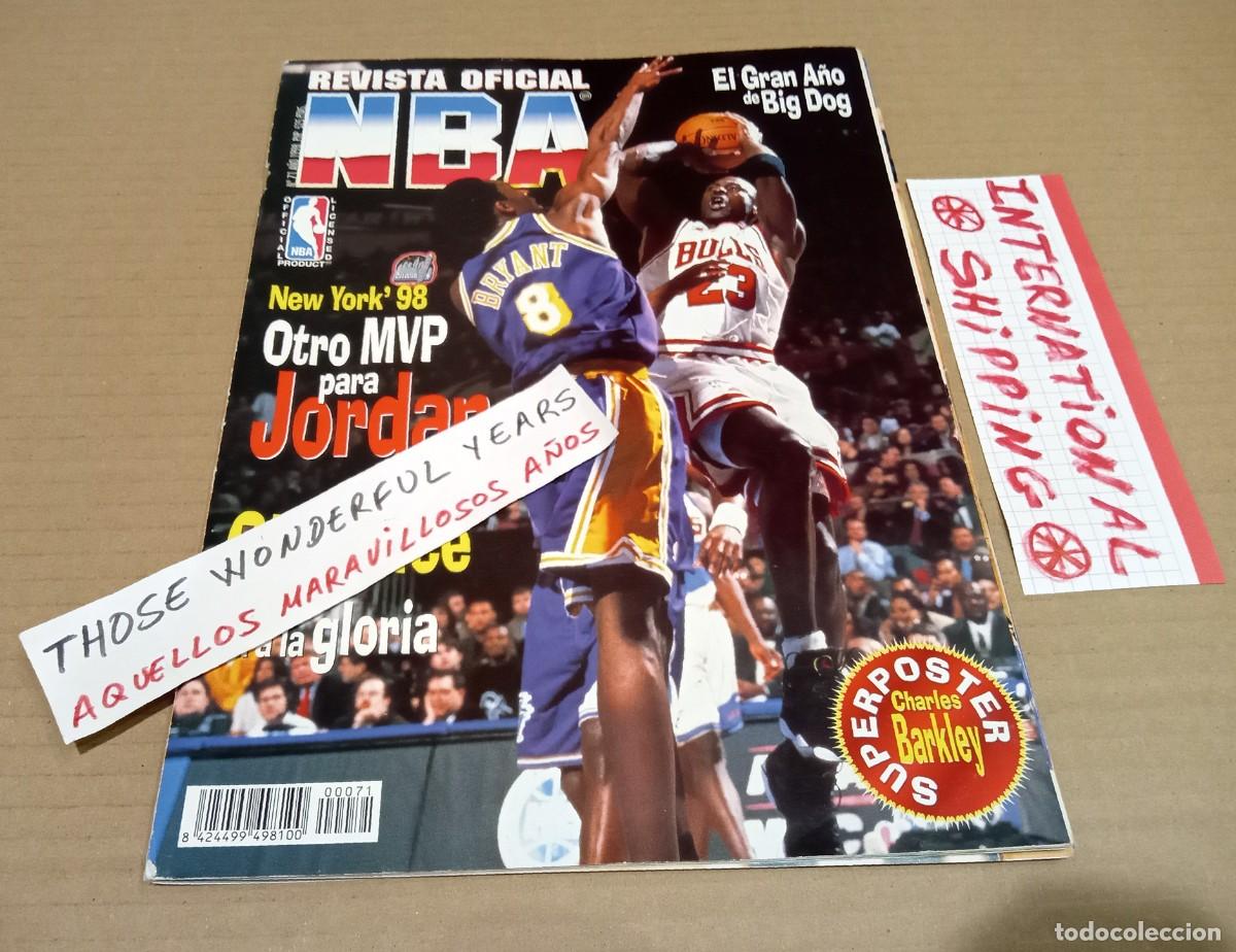 Collectionnisme sportif: REVISTA MAGAZINE OFICIAL NBA #71 KOBE BRYANT VS MICHAEL JORDAN ALL STAR 1998 POSTER YES INT SHIP