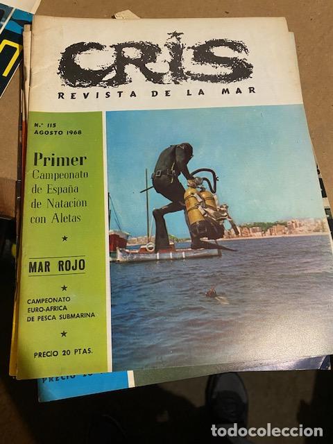 Sammelleidenschaft Sport: Cris. Revista de la Mar. Barcelona 1968. N&ordm; 115. Submarinismo, Pesca, Nautica
