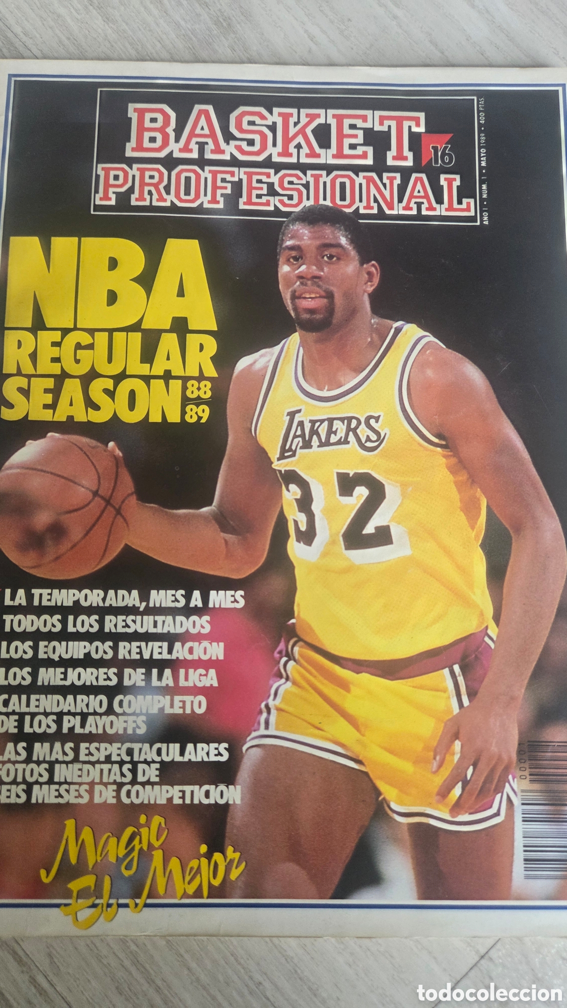 Coleccionismo deportivo: Revista Basket 16 n&ugrave;mero 1 1989