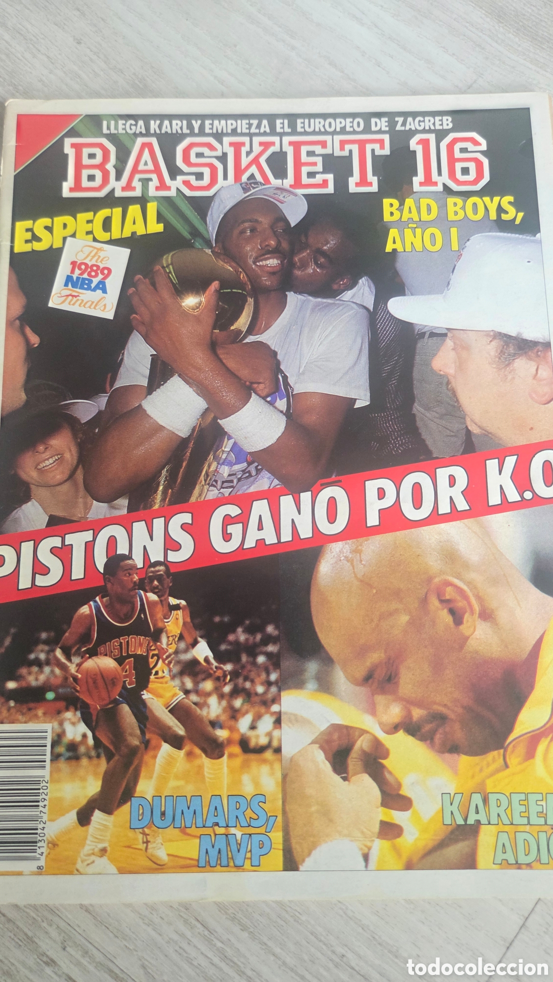 Coleccionismo deportivo: Revista Basket 16 n&uacute;mero 90 1989