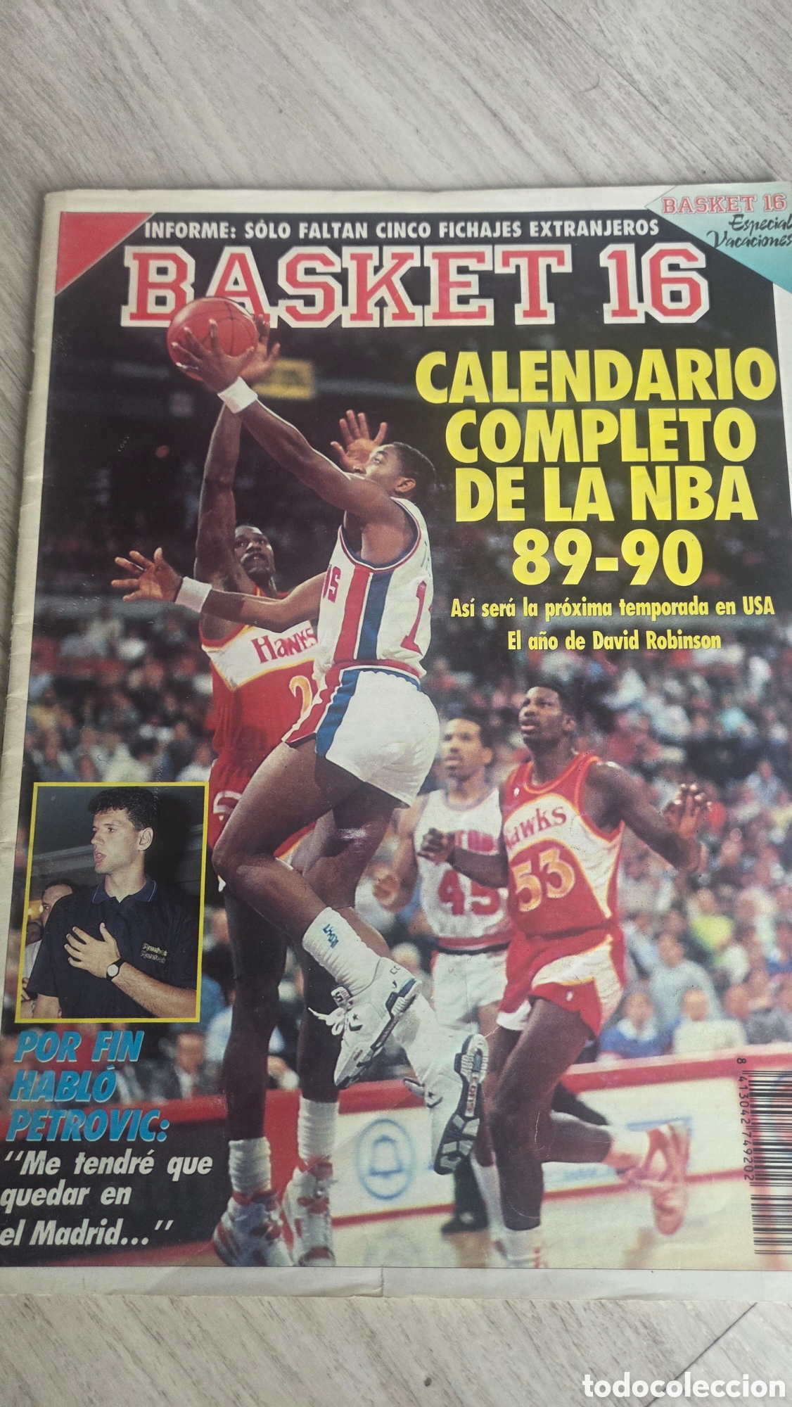 Coleccionismo deportivo: Revista Basket 16 n&uacute;mero 96 1989