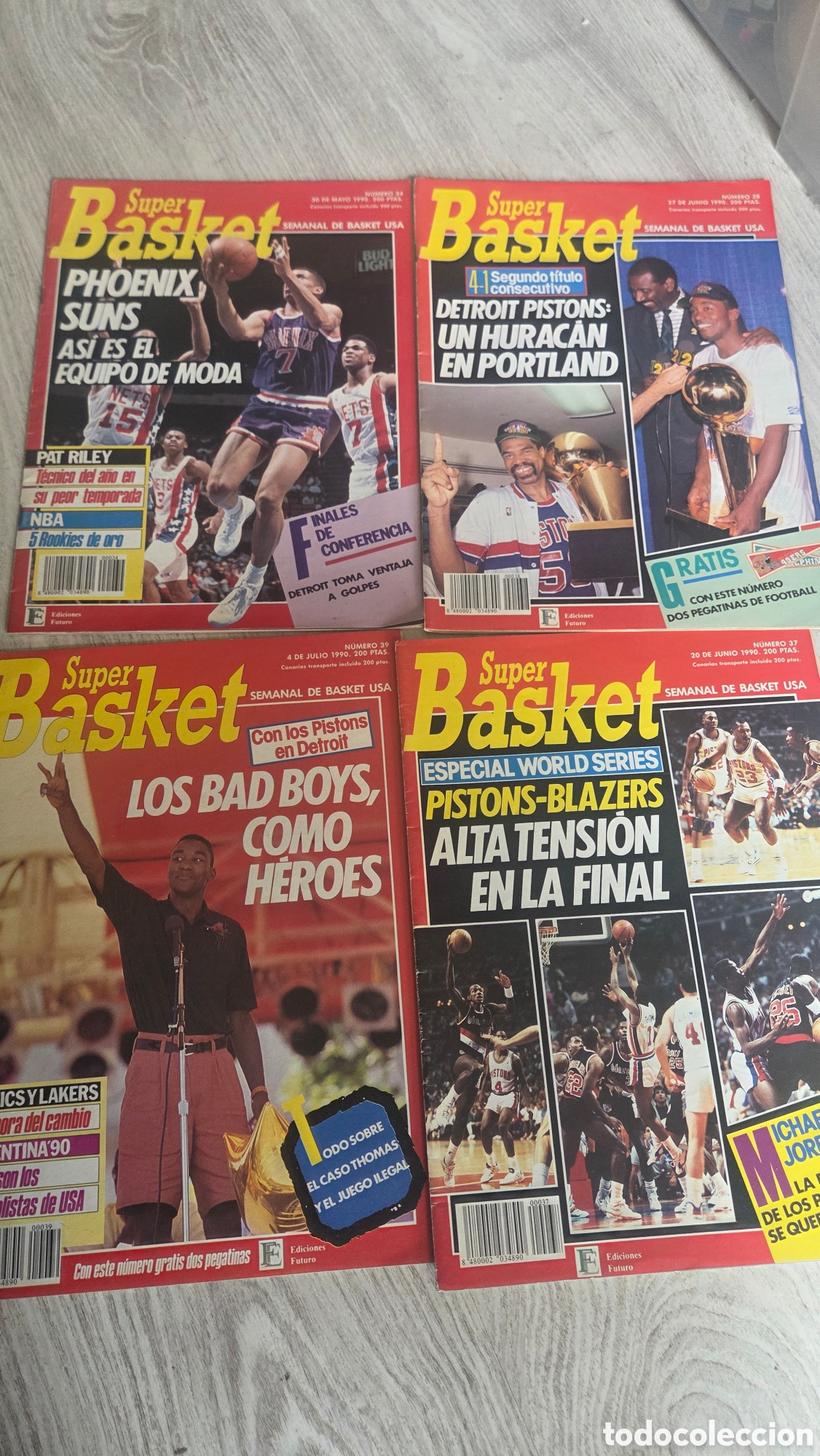 Sammelleidenschaft Sport: Lote 4 Revistas Super Basket 1990