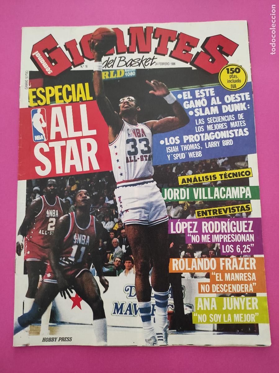 Collectionnisme sportif: REVISTA GIGANTES BASKET N&ordm; 15 1986 LARRY BIRD CELTICS NBA - WAYNE BRABENDER - ALFONSO DEL CORRAL