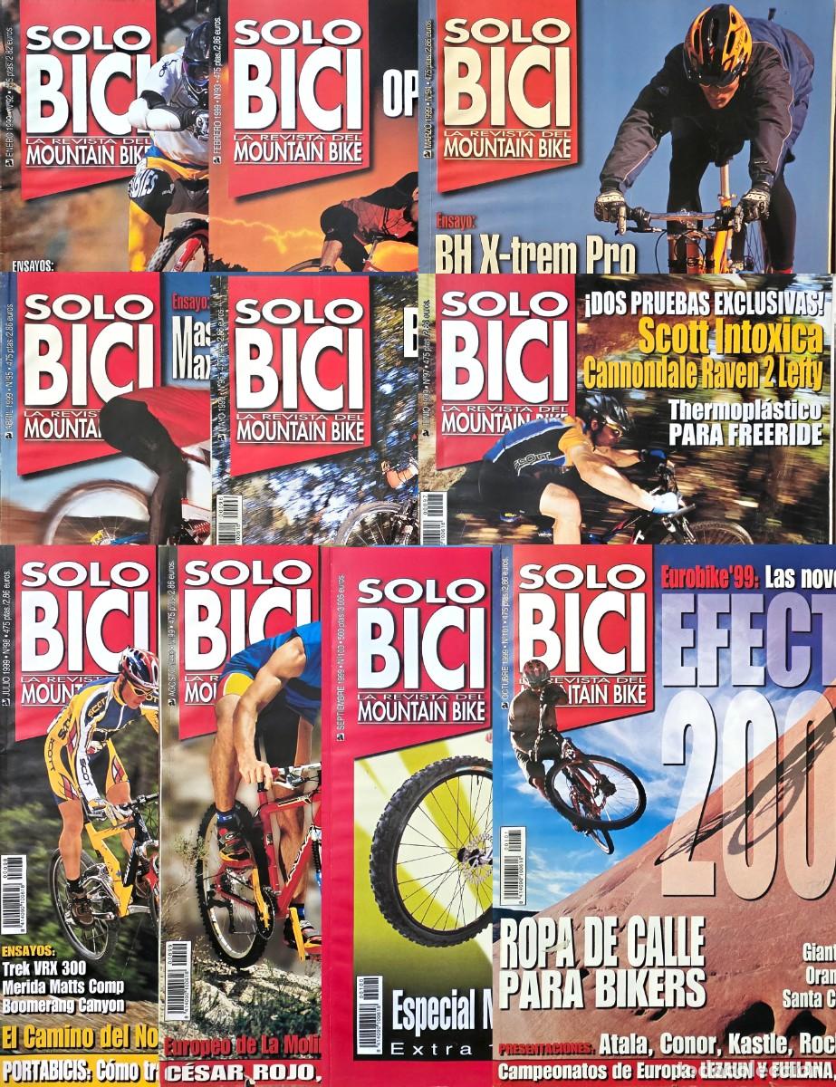 Coleccionismo deportivo: Lote 10 Revistas Solobici - Ano 1999