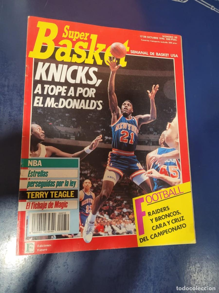 Colecionismo desportivo: REVISTA BALONCESTO NBA SUPERBASKET 50 MARZO 1990