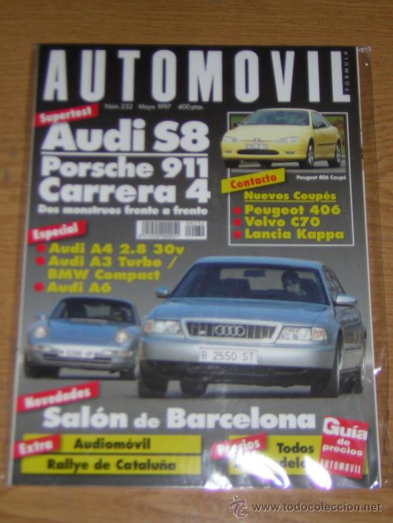 Coches: AUTOMOVIL N&ordm; 232 - MAYO 1997 - AUDI S8 / PORSCHE 911 CARRERA 4 / AUDI A6 / BMW COMPACT