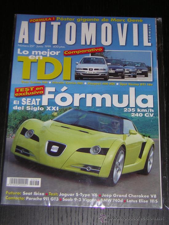 Coches: AUTOMOVIL N&ordm; 257 - JUNIO 1999 - SEAT TOLEDO TDI / CITROEN XANTIA HDI / PEUGEOT 406 HDI / OPEL VECTRA