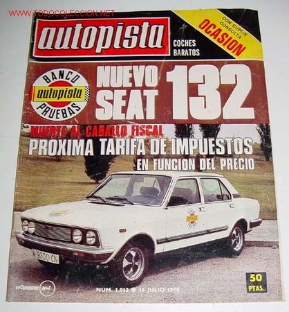 Coches: ANTIGUA REVISTA AUTOPISTA - N&ordm; 1012 JULIO 1978 - NUMEROSAS FOTOGRAFIAS DE COCHES DE LA EPOCA - MIDE