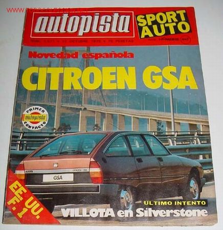 Coches: ANTIGUA REVISTA AUTOPISTA - N&ordm; 1071 OCTUBRE 1979 - NUMEROSAS FOTOGRAFIAS DE COCHES DE LA EPOCA - MID