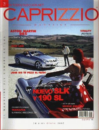 Cars: CAPRIZZIO EDICION OTO&Ntilde;O 2005: COMPARATIVA SLK Y 190 SL. ASTON MARTIN DB5