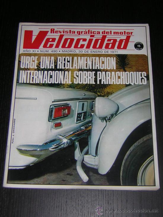 Voitures: VELOCIDAD N&ordm; 490 - ENE 1971 - POSTER DELAUNAY BELLEVILLE 1907 / LAVERDA 750 SF