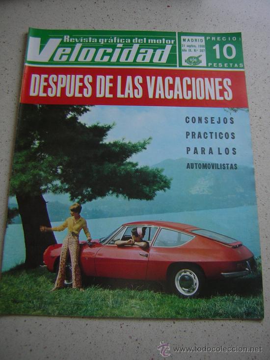 Coches: VELOCIDAD N&ordm; 367 - SEP 1968 - - Foto 1
