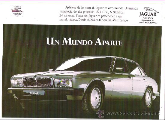 Coches: JAGUAR XJ 221cv : anuncio publicitario