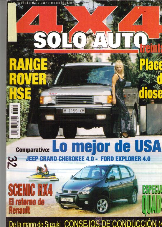 Coches: REVISTA SOLO AUTO 4X4 1999: RANGE ROVER; SUBUARU OUTBACK; AUDI S3; GRAND CHEROKEE; MASERATI; ETC...