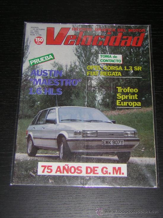 Coches: VELOCIDAD - N&ordm; 1149 - OCT 1983 - AUSTIN MAESTRO 1.6 HLS / OPEL CORSA 1.3 SR / FIAT REGATA