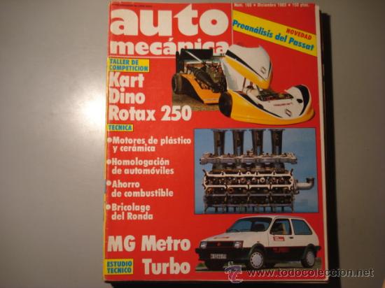 Autos: REVISTA AUTOMECANICA - NUM 165 SEAT RONDA MG METRO TURBO