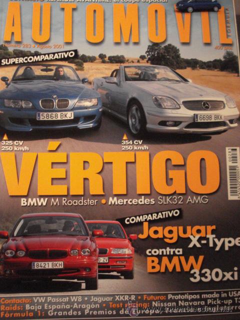 Coches: REVISTA AUTOMOVIL - NUM 283 BMW M ROADSTER MERCEDES SLK32 AMG