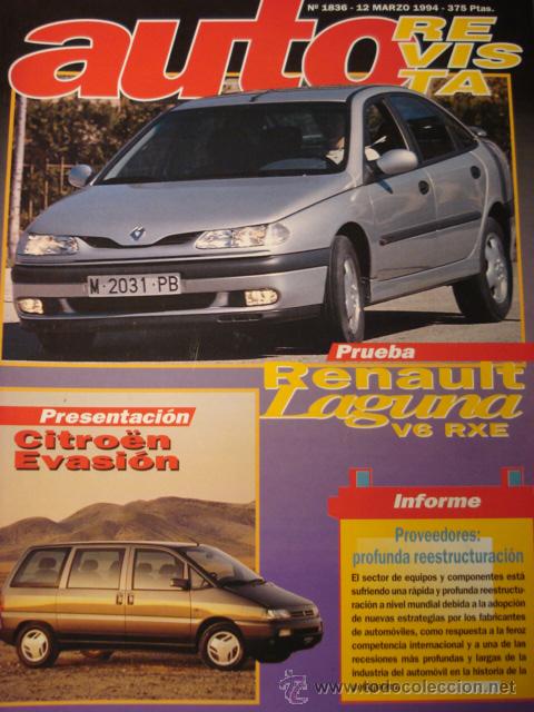 Coches: REVISTA AUTOREVISTA - 1836 - PRUEBA RENAULT LAGUNA V6 CITROEN EVASION