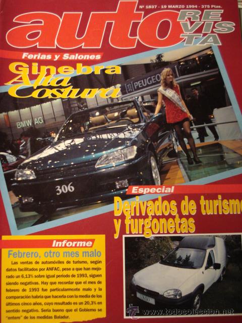 Coches: REVISTA AUTOREVISTA - 1837 - SALON GINEBRA OPEL CORSA FURGONETA