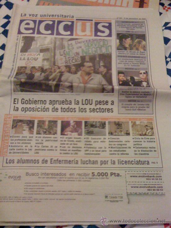Coches: 'ECCUS', n&ordm; 155. 5 de Noviembre de 2001.