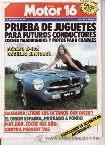 Coches: REVISTA MOTOR 16 N&ordm; 10 A&Ntilde;O 1983. PRUEBA: FORD ORION 1.6. COMP: PEUGEOT 205 SR Y FIAT UNO 55 S.