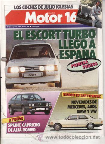Coches: REVISTA MOTOR 16 N&ordm; 94 A&Ntilde;O 1985. PRUEBA: ALFA SPRINT Q.V. PRUEBA: YAMAHA FZ 750 5V.