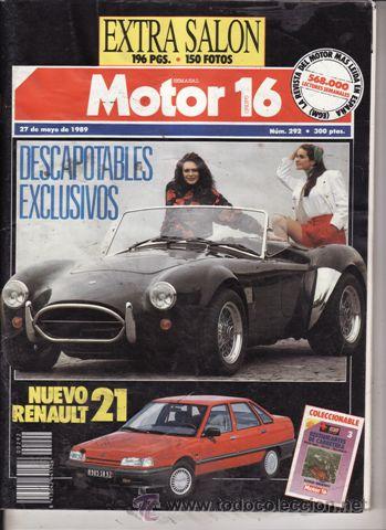 Coches: REVISTA MOTOR 16 N&ordm; 292 A&Ntilde;O 1989. PRU: FORD SIERRA LONGWAY. COMP: MERCEDES 190 D 2.5 T AUT Y BMW 324