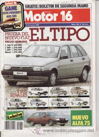 Coches: REVISTA MOTOR 16 N&ordm; 230 A&Ntilde;O 1988. COMPARATIVA: MAZDA 626 COUPE GT Y AUDI COUPE GT.