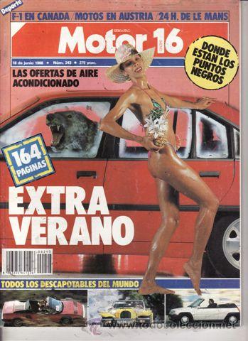 Coches: REVISTA MOTOR 16 N&ordm; 243 A&Ntilde;O 1988. PRUEBA: ROVER 827 STERLING.