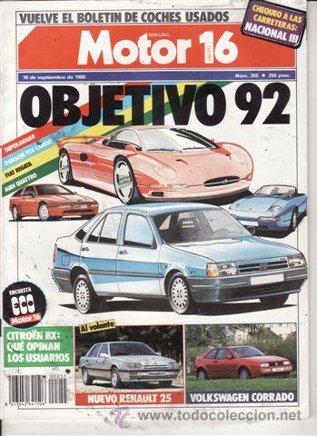 Coches: REVISTA MOTOR 16 N&ordm; 255 A&Ntilde;O 1988. PRUEBA: AUDI 200 QUATTRO.
