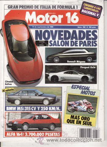 Coches: REVISTA MOTOR 16 N&ordm; 256 A&Ntilde;O 1988. PRUEBA: BMW 525 I.