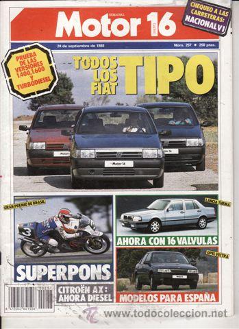 Coches: REVISTA MOTOR 16 N&ordm; 257 A&Ntilde;O 1988. PRUEBA: LAMBORGHINI COUNTACH 25.
