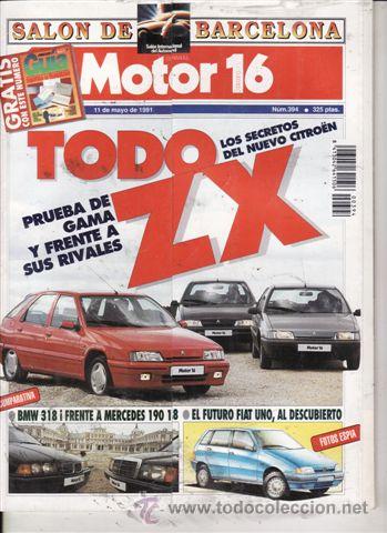 Coches: REVISTA MOTOR 16 N&ordm; 394 A&Ntilde;O 1991. PRUEBA: KART FIOCCO. PRUEBA: FORD ESCORT NOMADE 1.6.