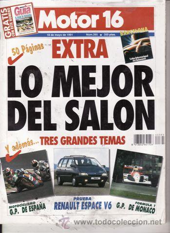 Coches: REVISTA MOTOR 16 N&ordm; 395 A&Ntilde;O 1991. PRUEBA: MERCEDES MILLE MIGLIA.