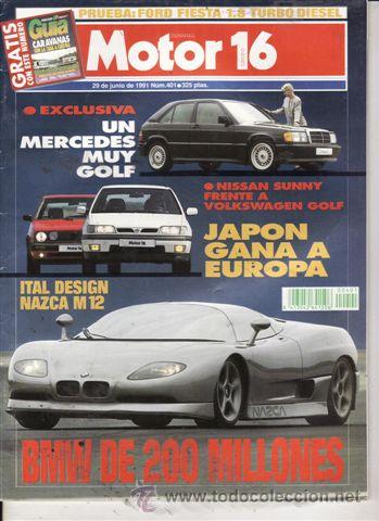 Coches: REVISTA MOTOR 16 N&ordm; 401 A&Ntilde;O 1991. PRUEBA: ISO RIVOLTA. ITAL SESIGN MAZCA M12. FORD TRIESTA TD.