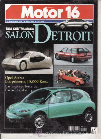 Coches: REVISTA MOTOR 16 N&ordm; 430 A&Ntilde;O 1992. PRU: OPEL ASTRA. COMP: ALFA ROMEO 33 1.3 VELOCE Y LANCIA DELTA 1.5