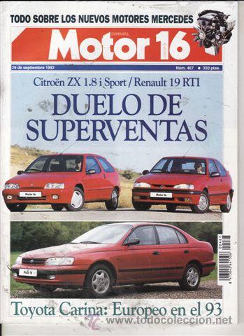 Coches: REVISTA MOTOR 16 N&ordm; 467 A&Ntilde;O 1992. PRUEBA: ALFA 155 2.0 TWIN SPARK. COMP: CITRO&Euml;N ZX 1.8 I SPORT