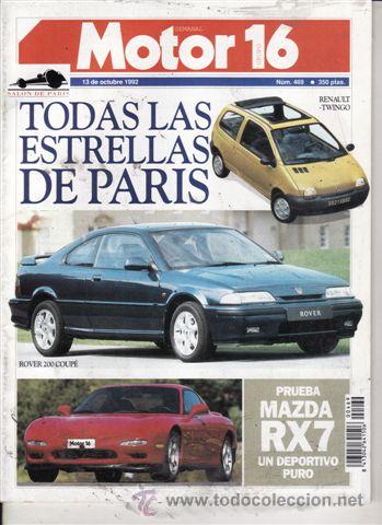 Coches: REVISTA MOTOR 16 N&ordm; 469 A&Ntilde;O 1992. PRUEBA. MAZDA RX7.