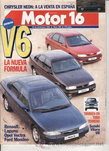 Coches: REVISTA MOTOR 16 N&ordm; 583 A&Ntilde;O 1994. PRUEBA: CHYSLER NEON. TATA TELCO SPORT. HYNDAI ACCENT 1.5 GS 3P.