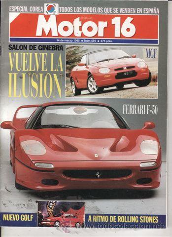 Coches: REVISTA MOTOR 16 A&Ntilde;O 1995 N&ordm; 595. PRU: FIAT BARCHETTA. DAEWOO NEXIA GTX 16V. APRILIA CLASSIC CUSTOM.
