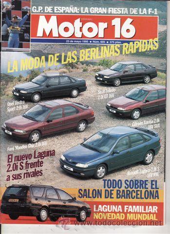 Coches: REVISTA MOTOR 16 N&ordm; 605 A&Ntilde;O 1995. PRUEBA: CHRYSLER VOYAGER SE 2.5 TD. COMP: RENAULT LAGUNA 2.0 S RXE